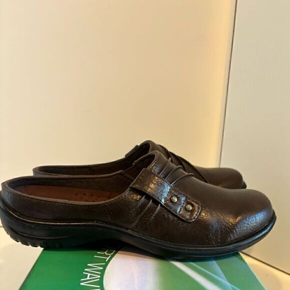 Easy Street Holly Comfort Mules Brown Wide, slip on , shoes 7.5WW - Picture 10 of 12